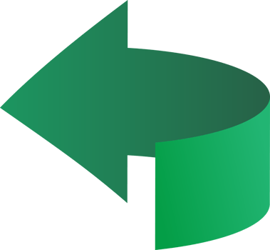 Green ribbon  arrow sticker png