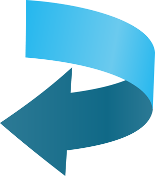 Blue ribbon  arrow sticker png