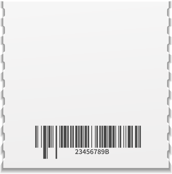 Blank ticket template png