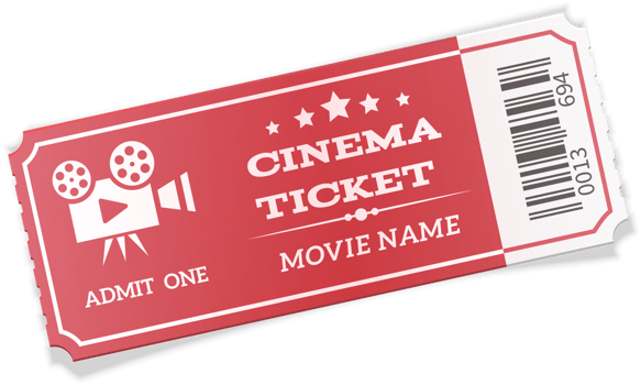 modern red movie ticket png