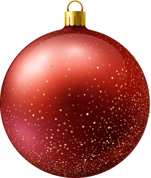 Red christmas ball png