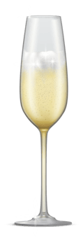 sparkling champagne glass png