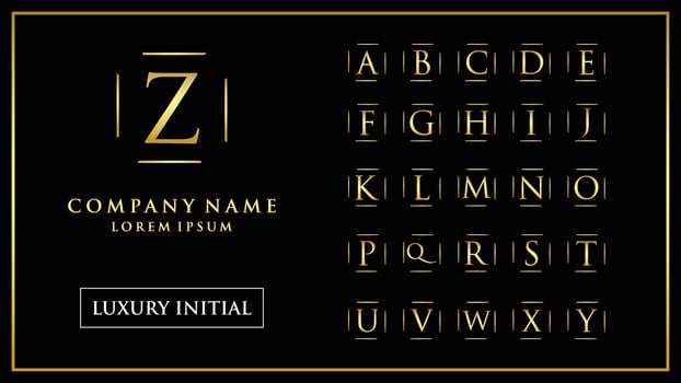 Luxury and elegant initial letter vector template