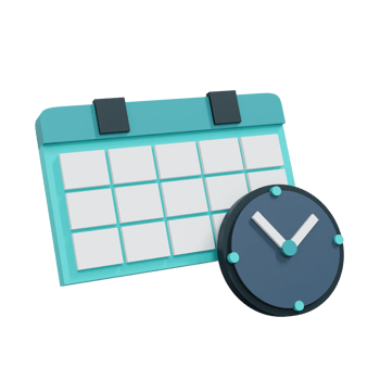 3D time management and scheduling icon illustration, Realistic and high resolution photo. -3D rendering png