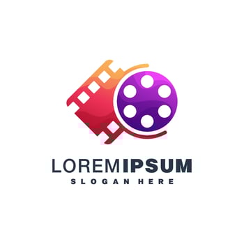 Film icon colorful design vector