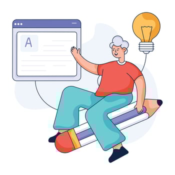 Trendy flat illustration of analysis vector