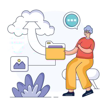 Check out flat illustration of media user vector
