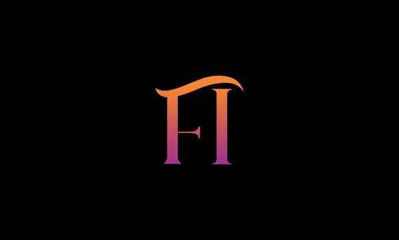 Letter FI Vector Logo Free Template Free Vector