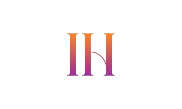 Letter IH Vector Logo Free Template Free Vector