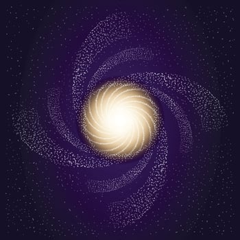 Milkyway Space with Million Stars Background vector