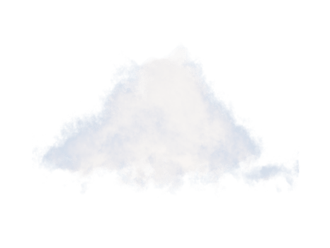 3d render white clouds isolate on transparent PNG background. white smoke render effect.