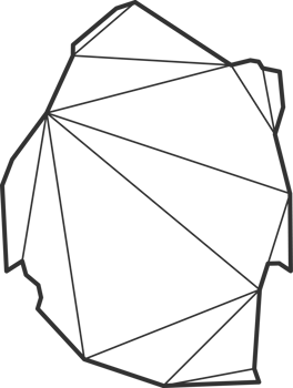 Mosaic triangles map style of Swaziland. png