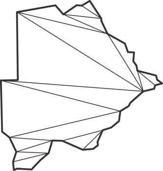 Mosaic triangles map style of Botswana. png