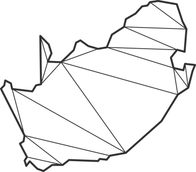 Mosaic triangles map style of South Africa. png