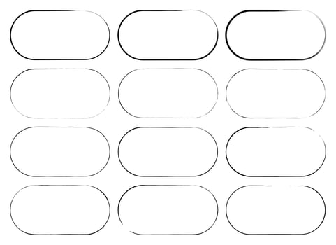 Black simple banner vector design illustration isolated on white background