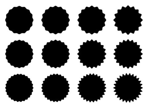 Black simple banner vector design illustration isolated on white background