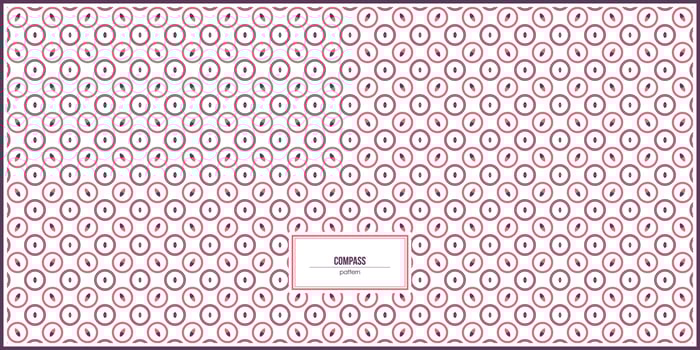 simple compass pattern with dominant pink and purple colors vector