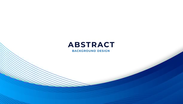 Abstract blue wavy business background. Vector illustration