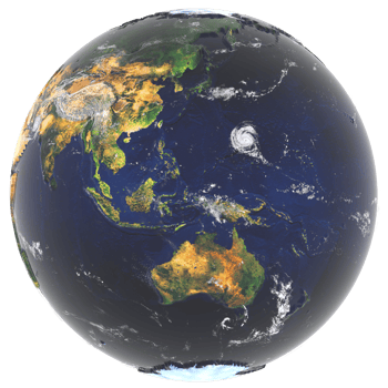 3D Realistic Earth Australia 4K png