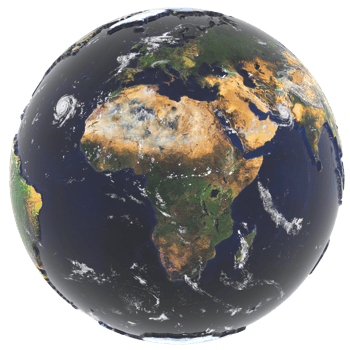3D Earth Continent Africa png