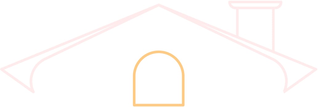House Roof Icon Outline Isolated on White Background. Minimal House Logo Vector