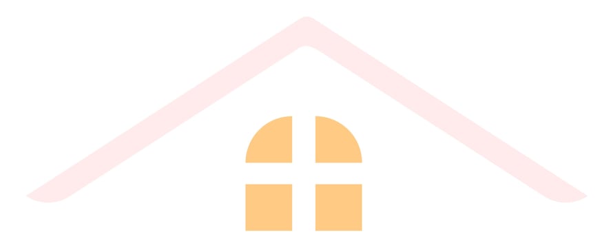 House Roof Icon Outline Isolated on White Background. Minimal House Logo Vector