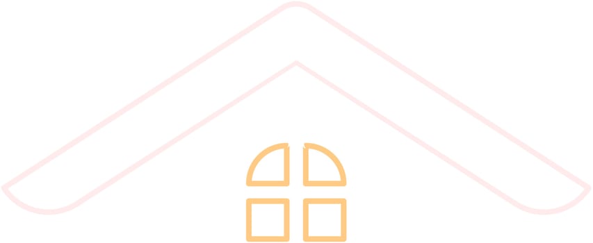 House Roof Icon Outline Isolated on White Background. Minimal House Logo Vector