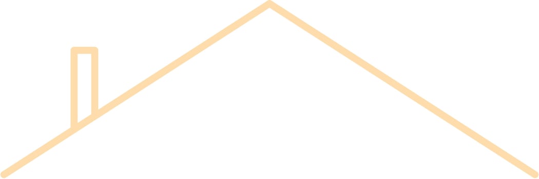 House Roof Icon Outline Isolated on White Background. Minimal House Logo Vector