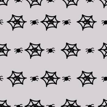 Spooky Spider Pattern vector