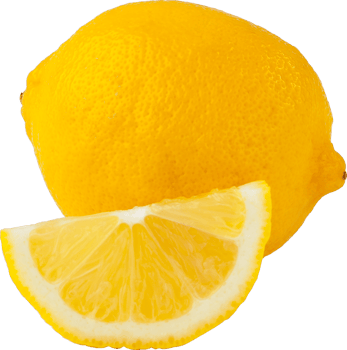 isolated lemon fruit on transparent background. png
