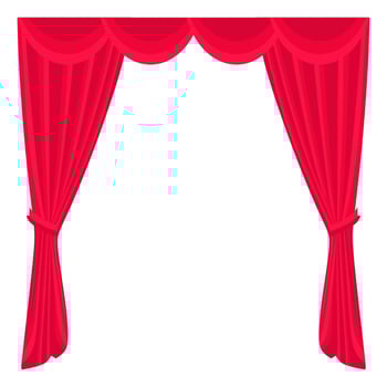 curtain decoration vector