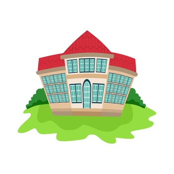 child cartoon in the school vector