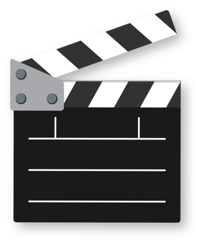 Black Clapper Film Cinema Icon png
