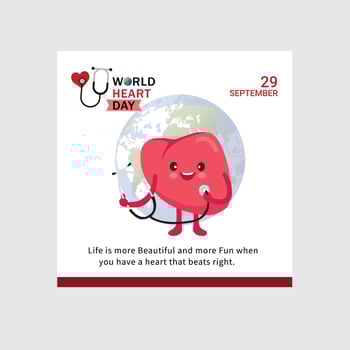 world happy heart day.eps vector