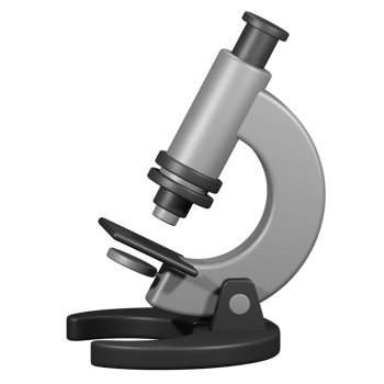 Microscope 3d icon png