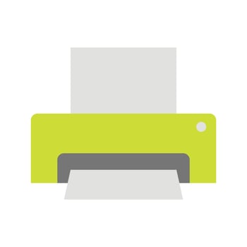 Printer Machine Icon vector