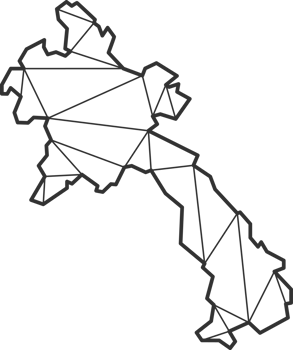 Mosaic triangles map style of Laos. png