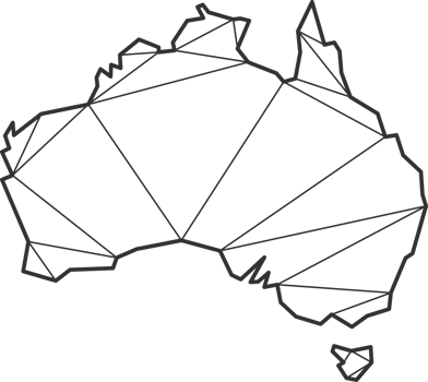 Mosaic triangles map style of Australia. png