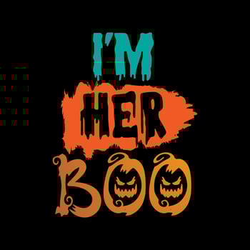 I'm her boo typography lettering for t shirt vector