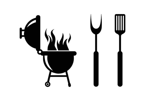 Barbeque tool design illustration vector