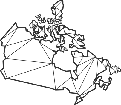 Mosaic triangles map style of Canada. png