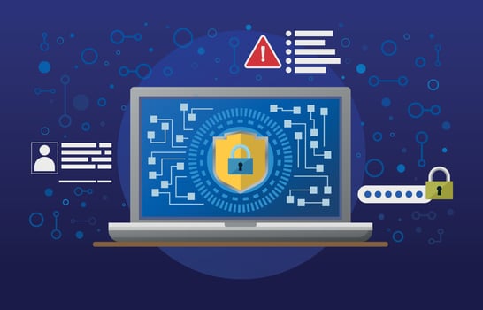Cyber Security Awareness Background vector