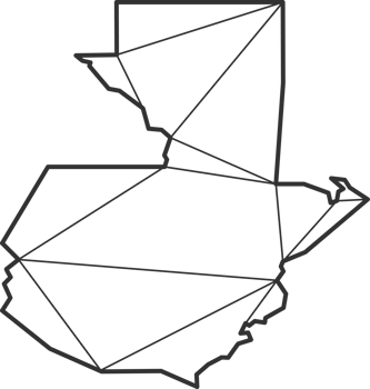 Mosaic triangles map style of Guatemala. png