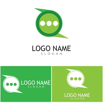 Speech bubble Logo template vector illustration