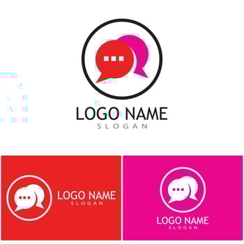 Speech bubble Logo template vector illustration