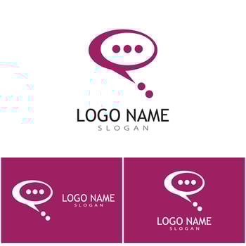 Speech bubble Logo template vector illustration