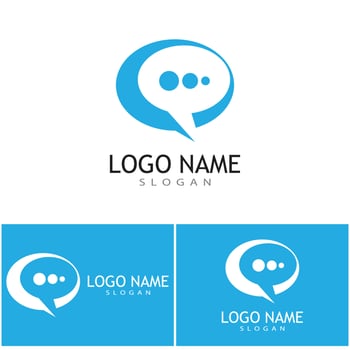 Speech bubble Logo template vector illustration