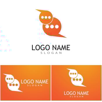 Speech bubble Logo template vector illustration