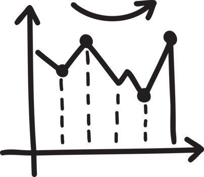 Hand Drawn graph illustration png