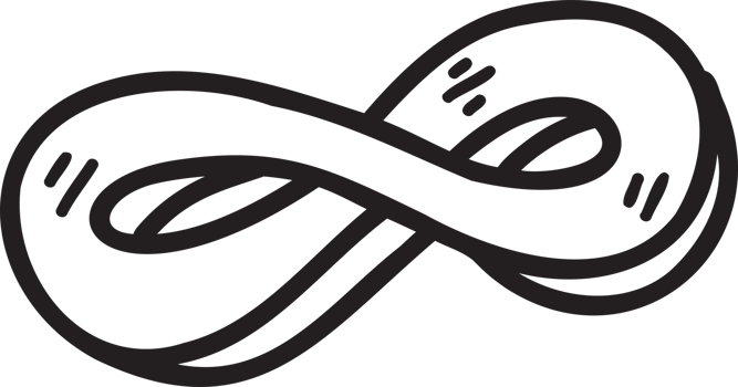 Hand Drawn infinity sign illustration png